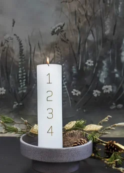 Adventslys, sorte tal fra Kunstindustrien