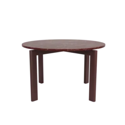 After Dining Table Ø120, Marble Burgundy fra Fritz Hansen