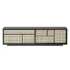 Air Sideboard Low, black/cane fra Design House Stockholm