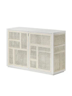 Air Sideboard, white/cane fra Design House Stockholm