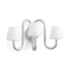 Apollo Wall Sconce, hvid opalglas fra Hay