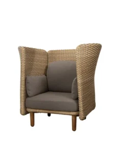 Arch Loungestol, høj arm/ryg fra Cane-line