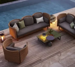 Arch 3-pers. Sofa m. lav arm/ryg fra Cane-line