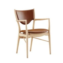 46 Armchair, eg klar olie af Finn Juhl