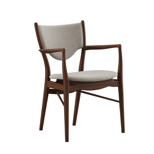 46 Armchair, valnød af Finn Juhl