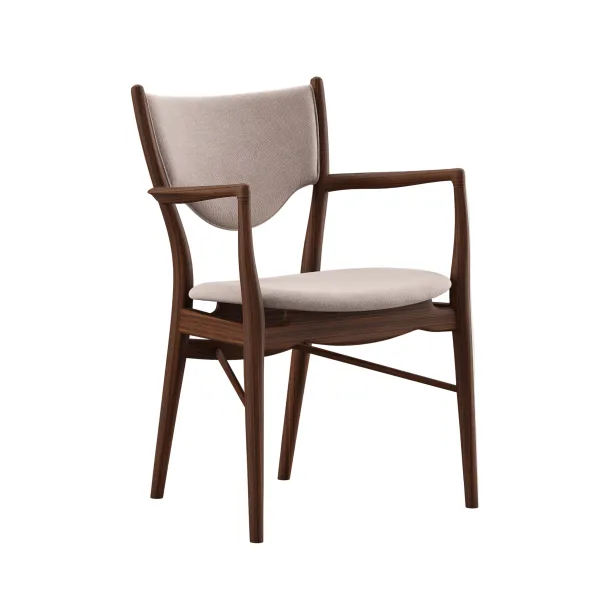 46 Armchair, valnød af Finn Juhl