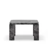 Atlas Sofabord 600x600, Costa Black Marble fra New Works