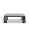 Atlas Sofabord 820x820, Costa Black Marble fra New Works
