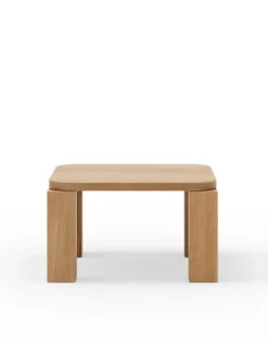 Atlas Sofabord 600x600, Natural Oak fra New Works
