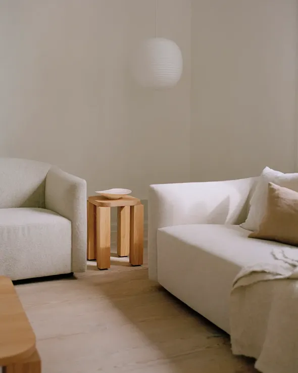 Atlas Stool, Natural Oak fra New Works