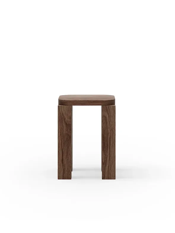 Atlas Stool, Smoked Oak fra New Works
