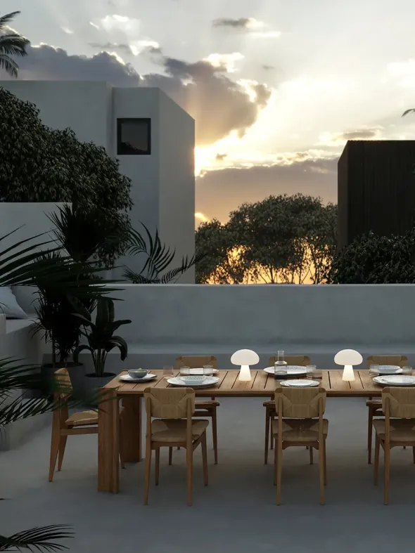 Atmosfera Dining Table fra GUBI