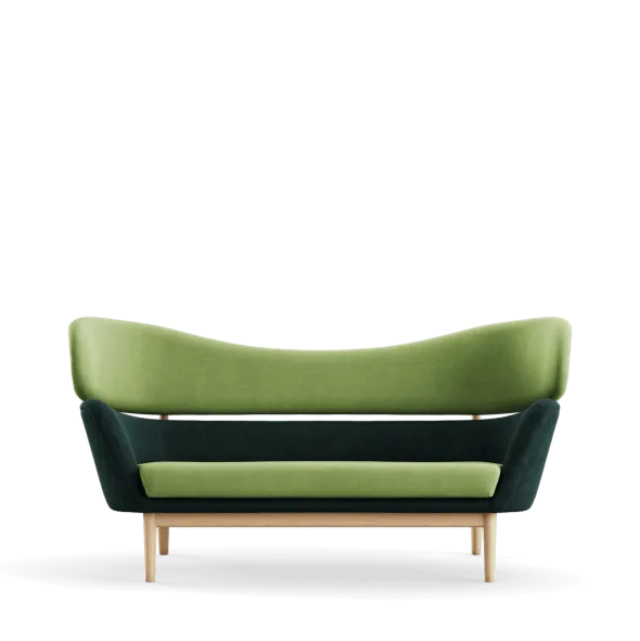 Baker sofa, eg klar olie af Finn Juhl