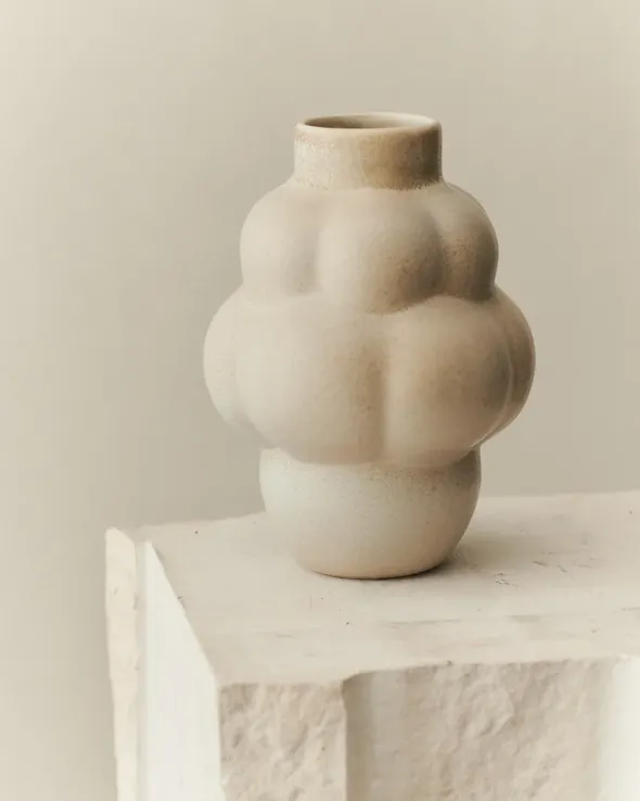 Balloon Vase 04 petit, ceramic, Vintage Glaze fra Louise Roe