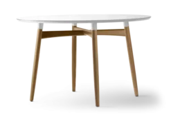 BA103 Preludia spisebord, hvid laminat eg olie fra Carl Hansen & Søn
