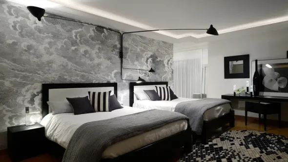 Big Wall Lamp w/4 Rotating Straight Arms af Serge Mouille