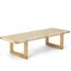 BM0489L Table Bench, eg olie papirflet af Børge Mogensen