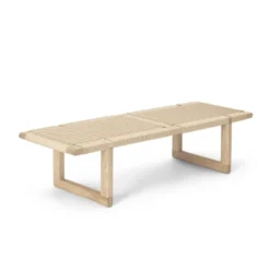BM0489L Table Bench Special Edition, eg sæbe papirflet af Børge Mogensen