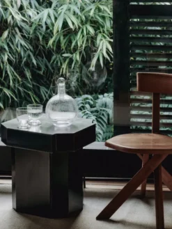 Bubble Glass Carafe Round fra Louise Roe
