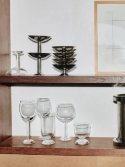 Bubble Glass Water Tall, plain top fra Louise Roe
