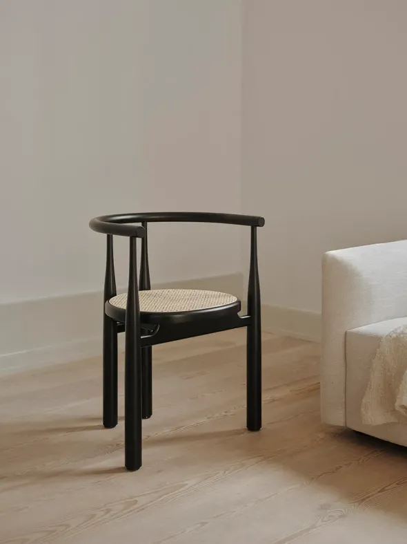 Bukowski Chair m. Fransk Flet, sort fra New Works