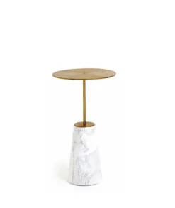Bund sidebord Ø33 cm, marmor fra Stellar Works