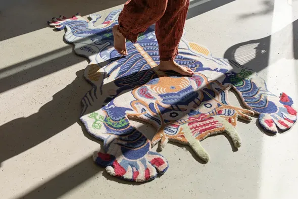 Burma Dragon Rug Large fra Bongusta