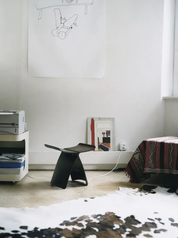 Butterfly Stool, palisander fra Vitra