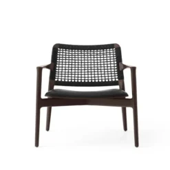 Cabin loungestol, dark oak/black fra Vipp