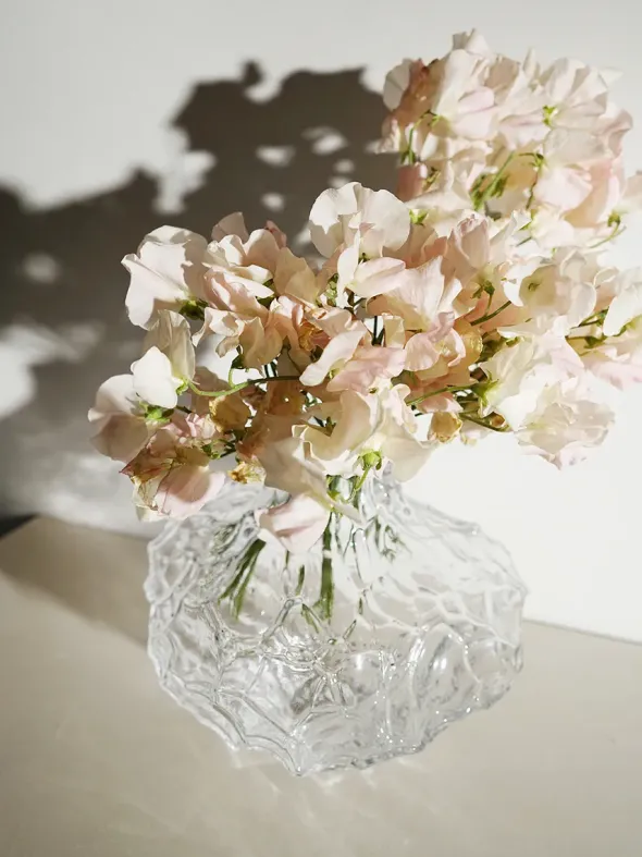 Canyon Vase Large, clear fra Hein studio