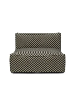 Catena Sofa Center L100 Check, sand/black fra Ferm Living
