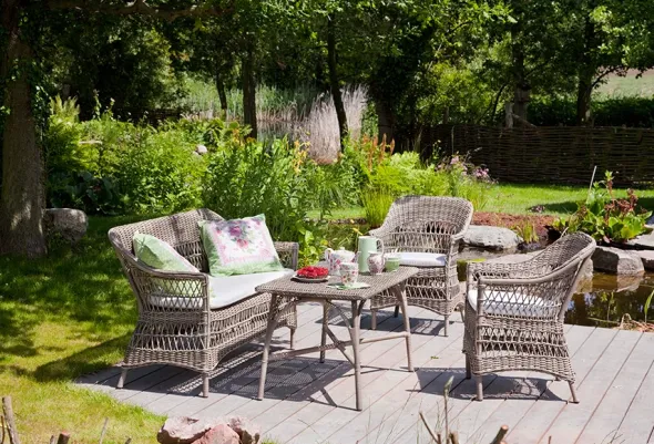 Charlot 2-pers Havesofa, Antique Grey fra Sika-Design