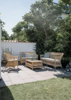 Charlot 3-pers Havesofa, Natural fra Sika-Design