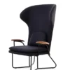 Chillax Highback loungestol i valnød, Main Line Flax 28 fra Stellar Works