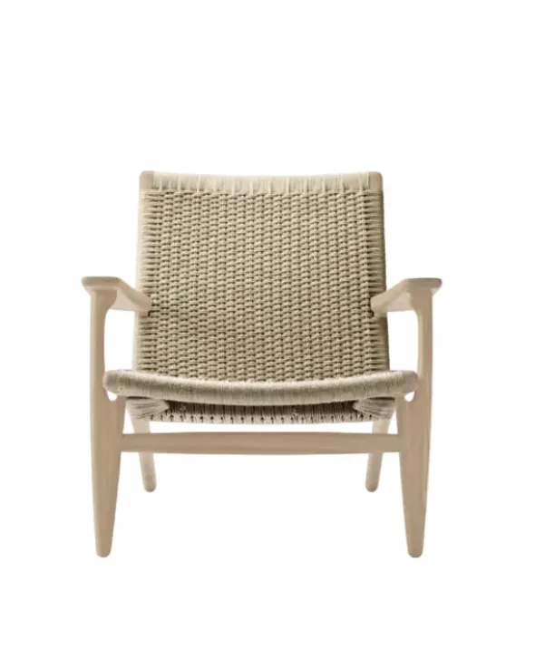 CH25 Loungestol, eg hvidolie af Hans J. Wegner