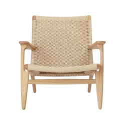 CH25 Loungestol, eg olie af Hans J. Wegner