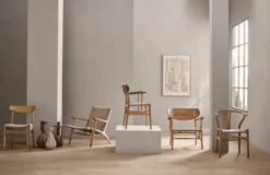 CH25 Loungestol, eg olie af Hans J. Wegner