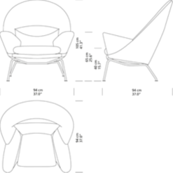 CH468 Oculus Chair af Hans J. Wegner