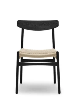 CH23 Spisestol, sort eg af Hans J. Wegner