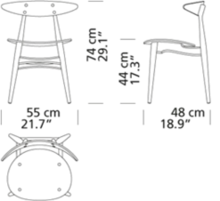 CH33T Stol af Hans J. Wegner