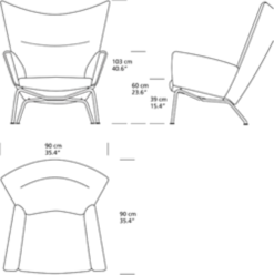 CH445 Wing Chair af Hans J. Wegner