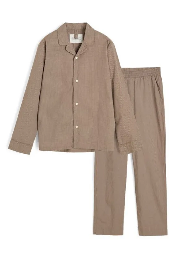 Classic Pyjamas Check – Mix Fossil fra Aiayu