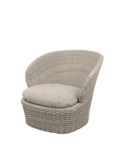 Coast Loungestol med. Swivel, sand fra Cane-line