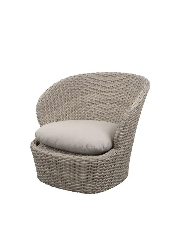 Coast Loungestol med. Swivel, sand fra Cane-line