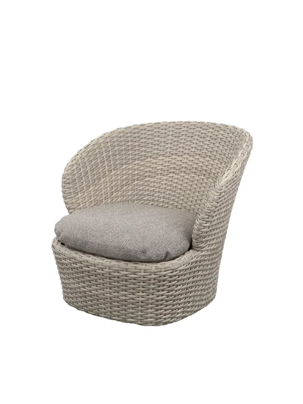 Coast Loungestol med. Swivel, sand fra Cane-line
