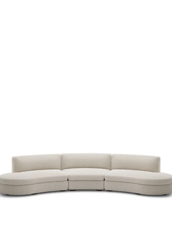 Coda sofa, configuration 8 Dark Zink fra New Works