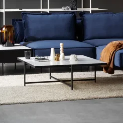 Coffee Table 90, hvid marmor fra HANDVÄRK