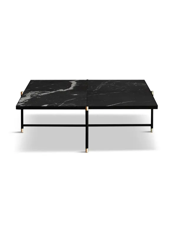 Coffee Table 90, sort marmor fra HANDVÄRK
