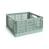 Colour Crate Large Square, Sage green fra Hay