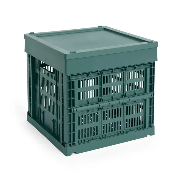 Colour crate låg, Medium Square/Cube fra Hay